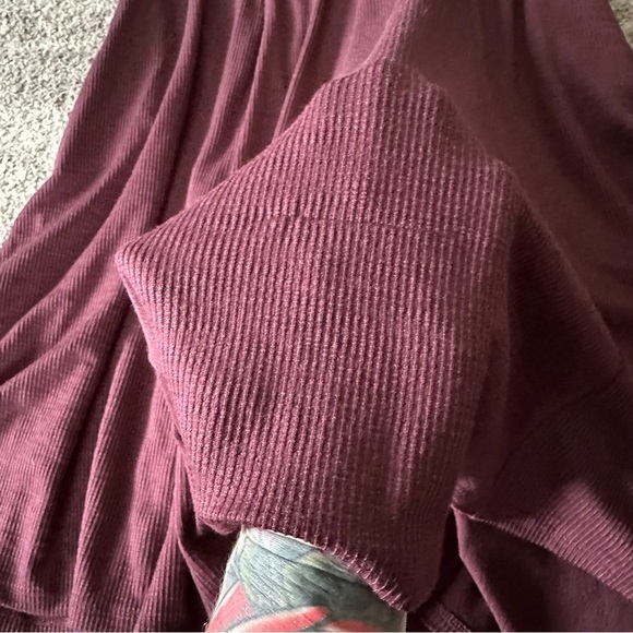 NWT Torrid Mini Slub Rib Fluted Dress Winetasting 1X - Picture 5 of 11